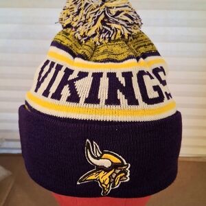 Vikings Purple and Yellow Knit Beanie Adult OSFM